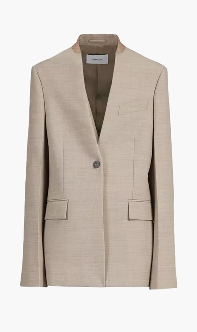 WOOL DOUBLE NATTE'JACKET
