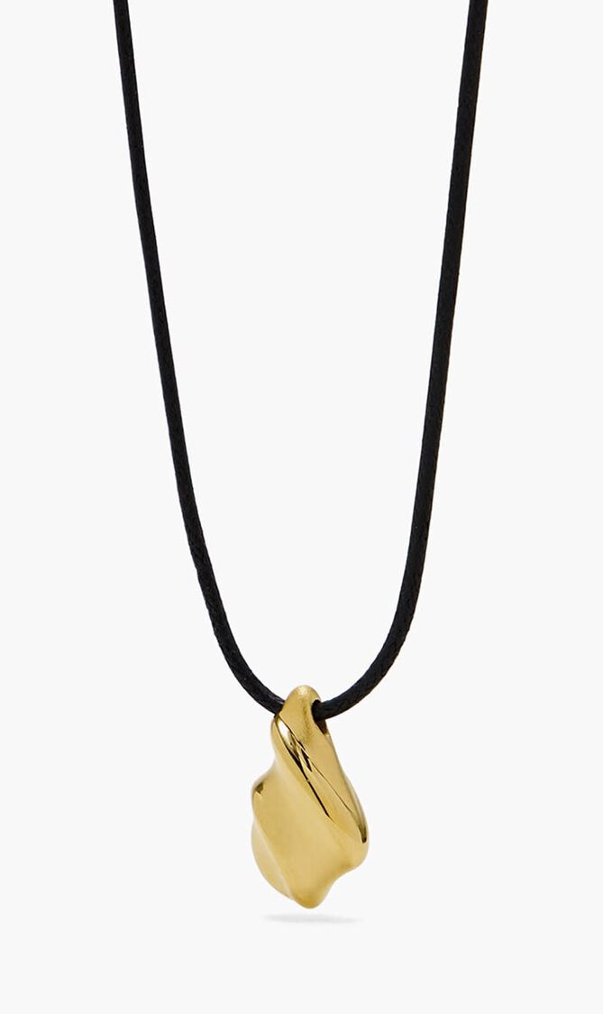 Savi Ridge Droplet Pendant Cord Necklace