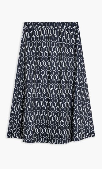MIDI FLARED SKIRT WITH POCKETS