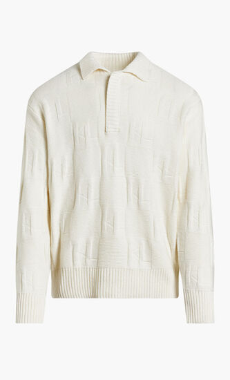 LSLV KL JACQUARD KNIT POLO