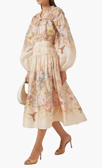 ILLUMINATE DRAWN MIDI SKIRT