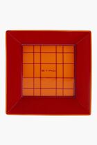 Tartan Trinket Tray Square Small Red
