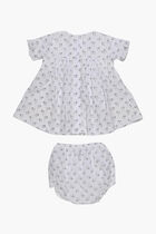 فستان مزين بنقشة الزهور