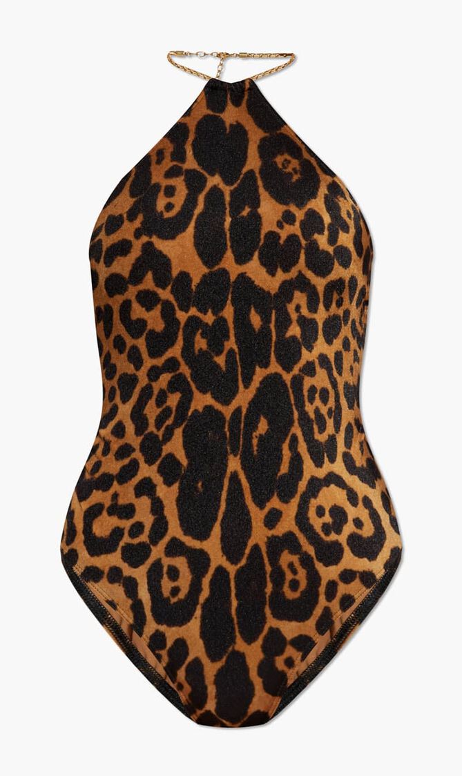 Wild Leopard Halterneck Swimsuit