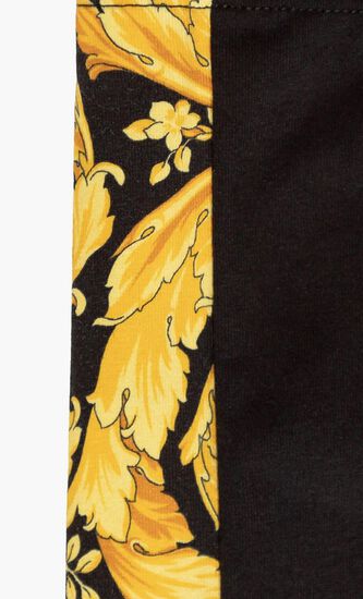 Barocco Print Cotton Leggings