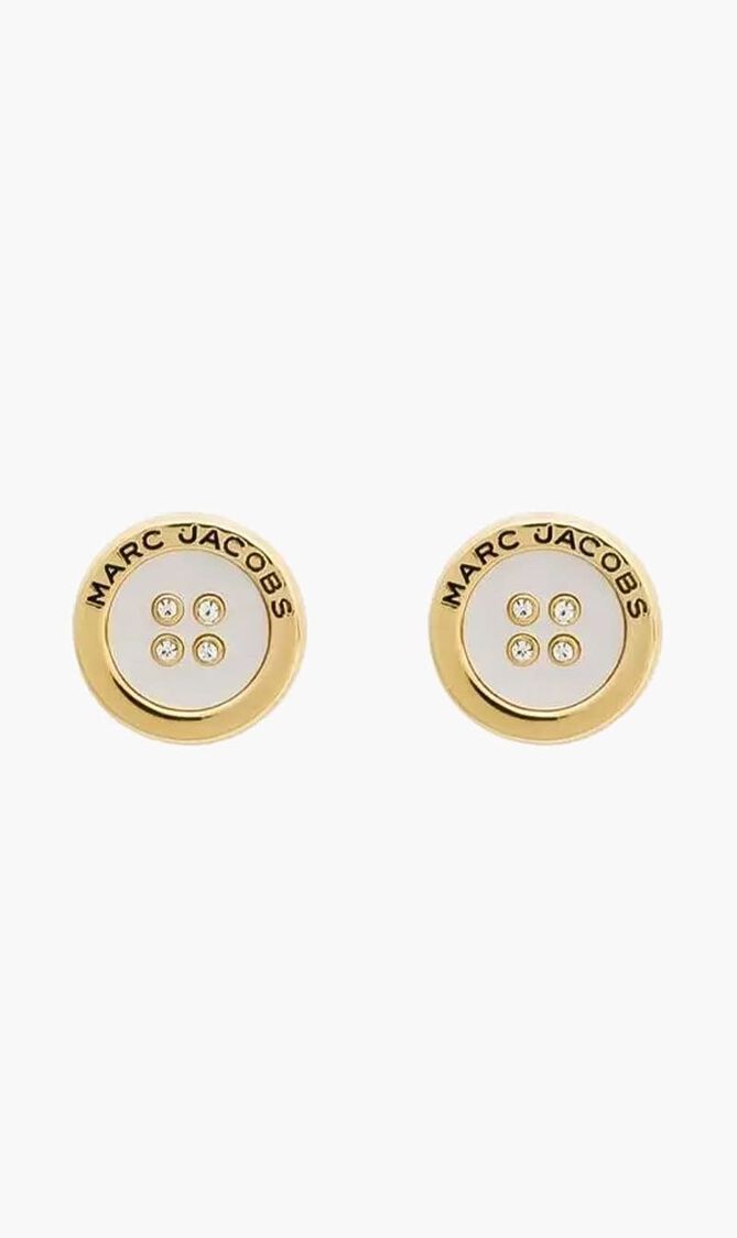 Button Stud Earrings
