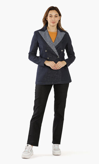Notch Lapel Suit Jacket