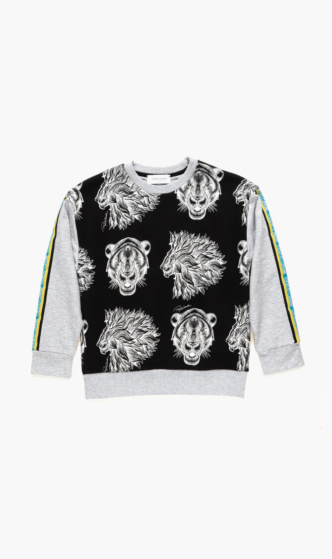 Panther Print Sweatshirt