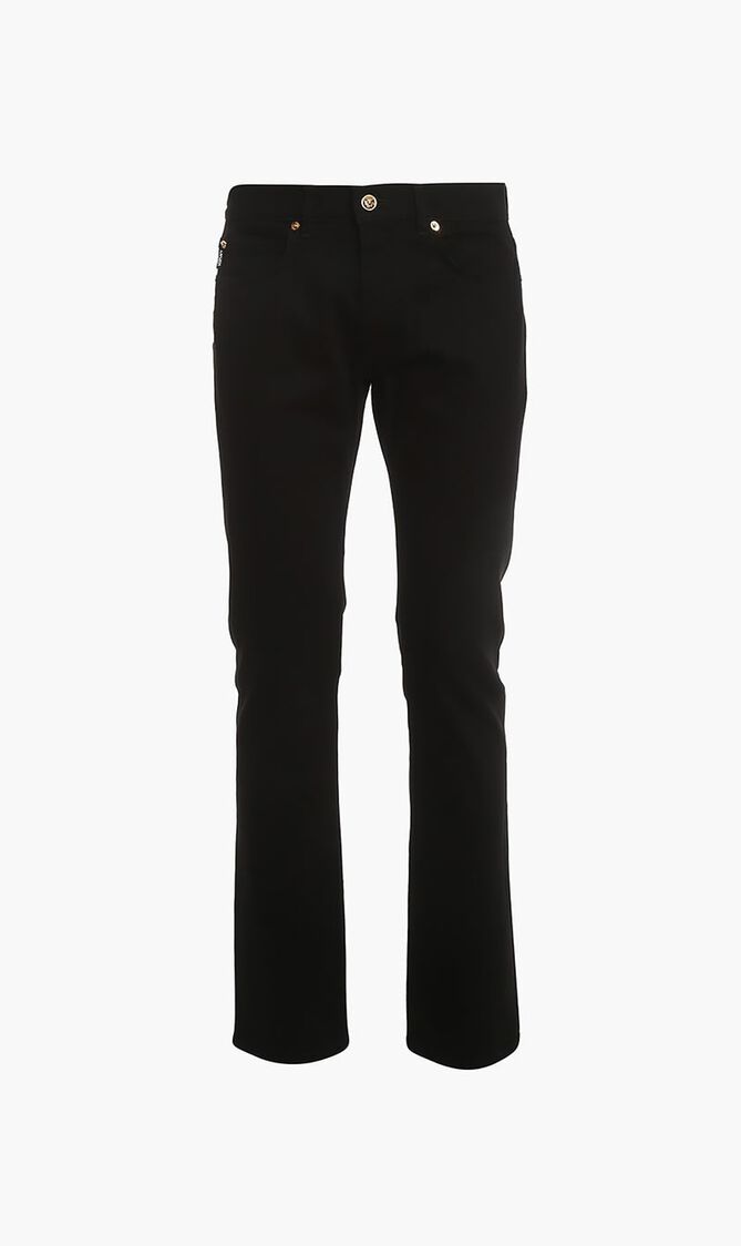DENIM/JEANS PANTS RINSED STRETCH ECO DENIM BLACK/WHITE