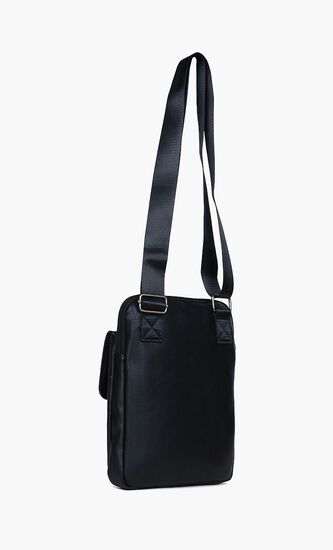 Solid Leather Crossbody Bag