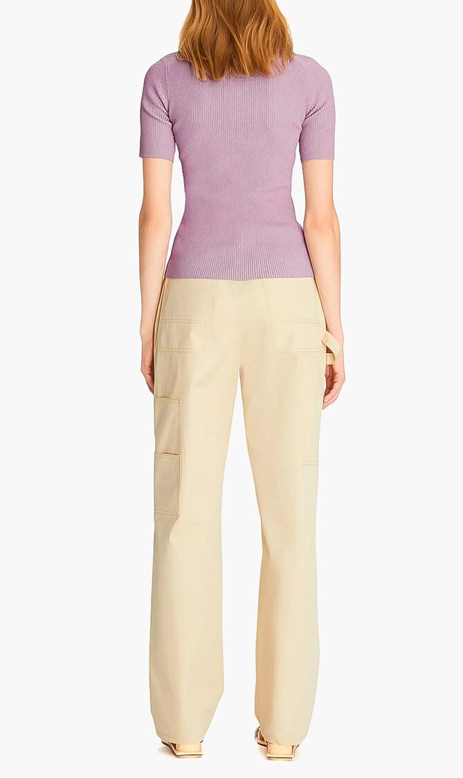 Viscose Ribbed Henley