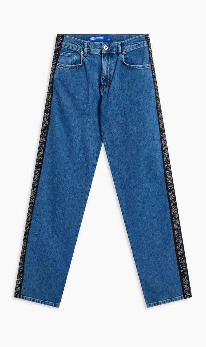 KLJ STRAIGHT LOGO DENIM