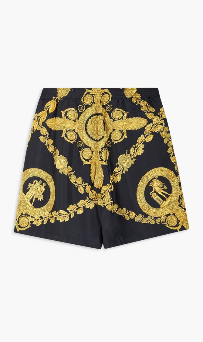 SHORTS HERITAGE-PRINT SILK TWILL FABRIC SHORTS HERITAGE-PRINT SILK TWILL FABRIC