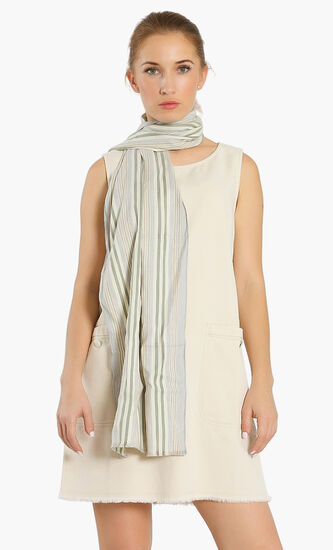 Striped Cotton Scarf