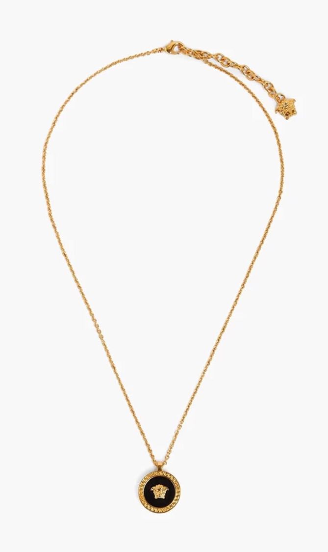 Medusa Wnamel Pendant Necklace