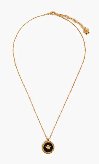 Medusa Wnamel Pendant Necklace