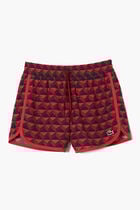 Graphic Print Short Draped Bermuda Shorts