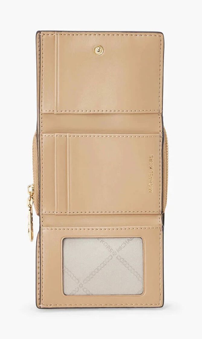 Empire Small Pebbled Leather Tri-Fold Wallet