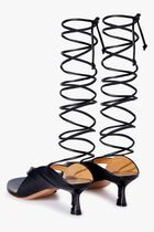 LOLLIPOP LACE UP SANDAL BLACK BLACK