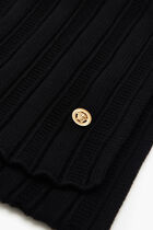 Medusa Ribbed Knit Scarf