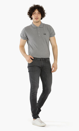Washed Stretch Fit Jeans