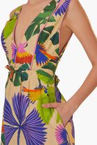 Jungle V Neck Midi Dress Jungle V Neck Midi Dress