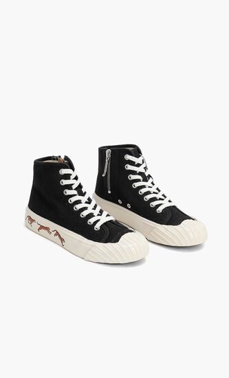 Tiger Sole High Rise Sneakers
