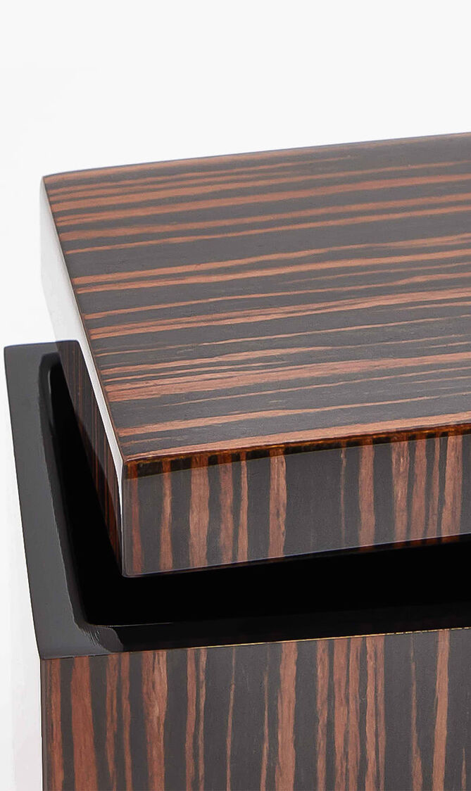 Macassar Ebony Cube Box Macassar Ebony Cube Box