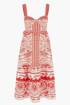 RIVER RIDE RED MIDI DRESS