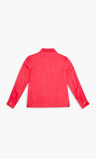 INFORMAL SHIRT VERSACE ON REPEAT KIDS JACQUARD EVER SATIN