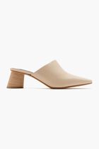 HEELED MULE CRACKLED LEATHER