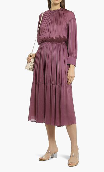 Silk Midi Dress