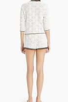 KENDRA LOGO LACE CARDIGAN