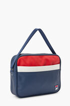 REECE2 FAUX LEATHER MESSENGER SATCHEL