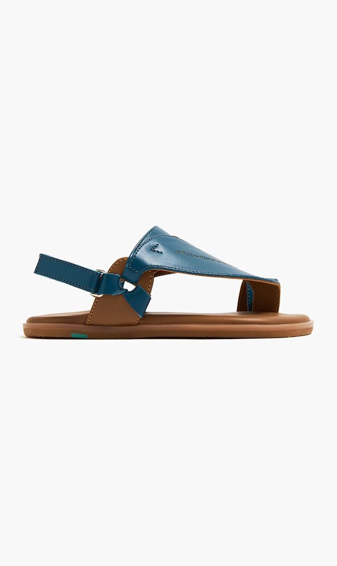 1445 H CLASSIC DESIGN TEAL COLOR SANDALS STRAP