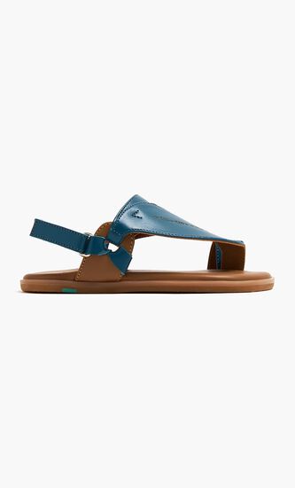 1445 H CLASSIC DESIGN TEAL COLOR SANDALS STRAP