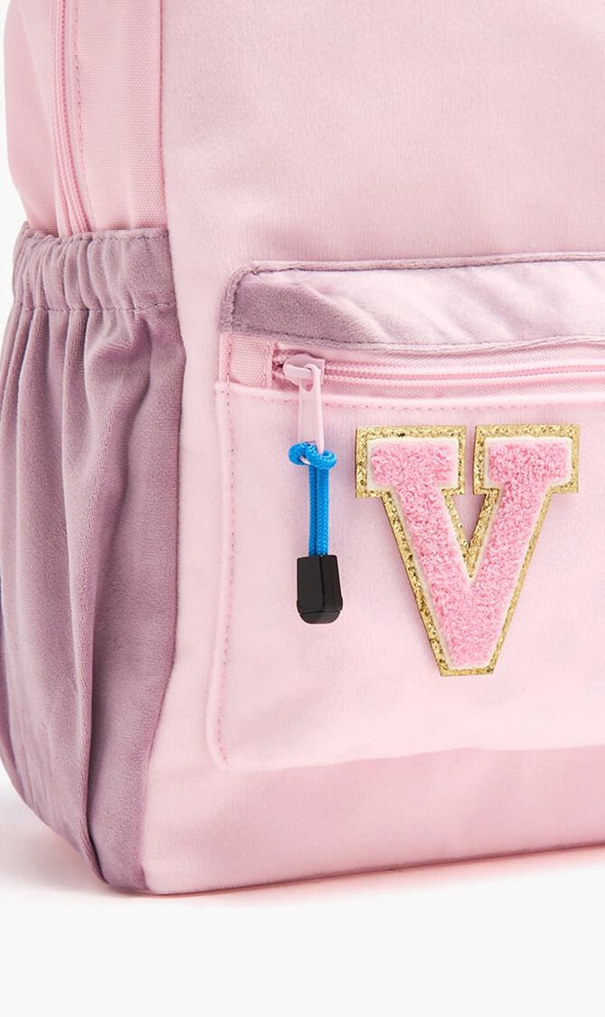 Chenille Sparkle Letter 'V' patch