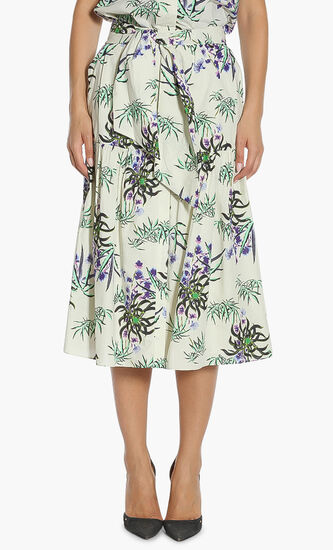 Belted Midi Jupon Skirt