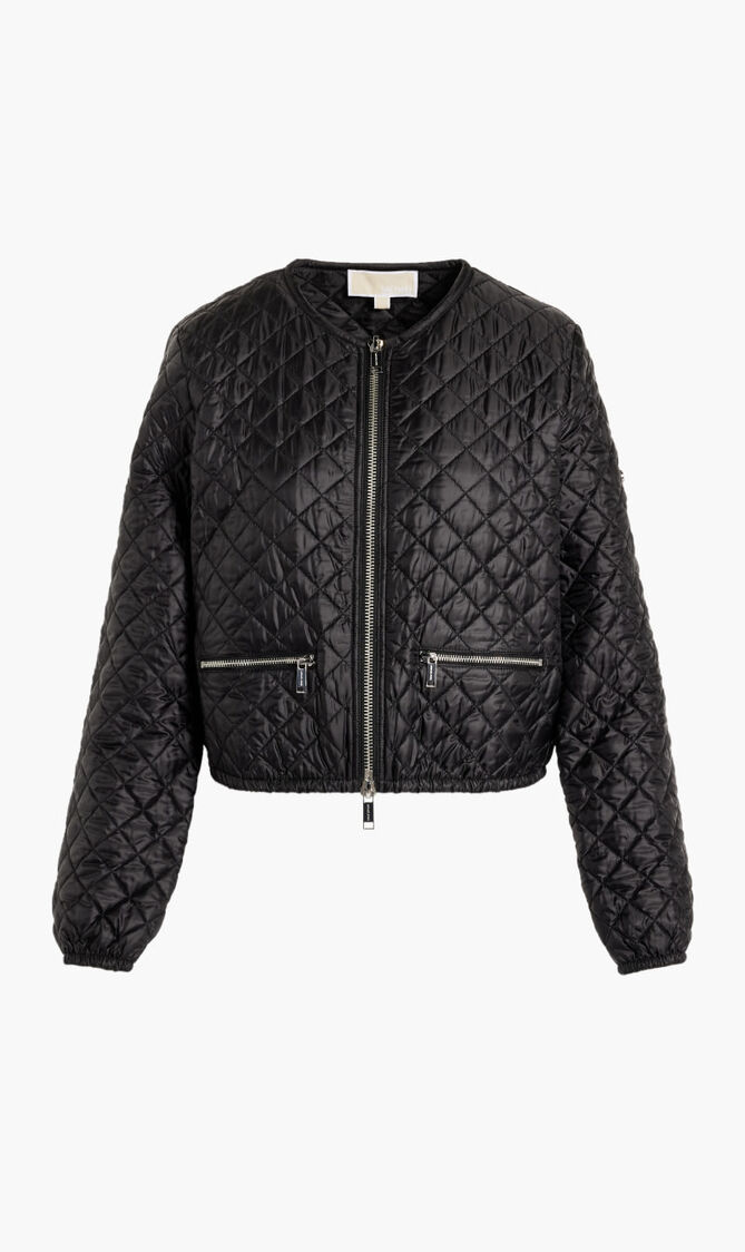 Quilted Satin Cire Jacket