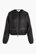 Quilted Satin Cire Jacket