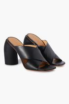 SPRING CRISS CROSS HIGH MULE BLACK BLACK