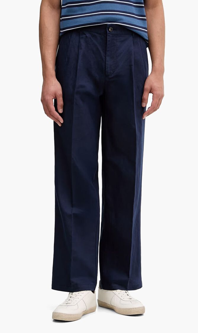 Wide Leg Linen Trousers
