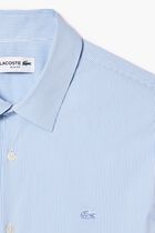 Slim Fit Striped Stretch Poplin Shirt