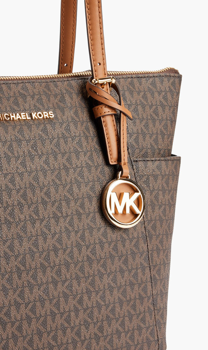 Jet Set Logo Zip Tote Bag