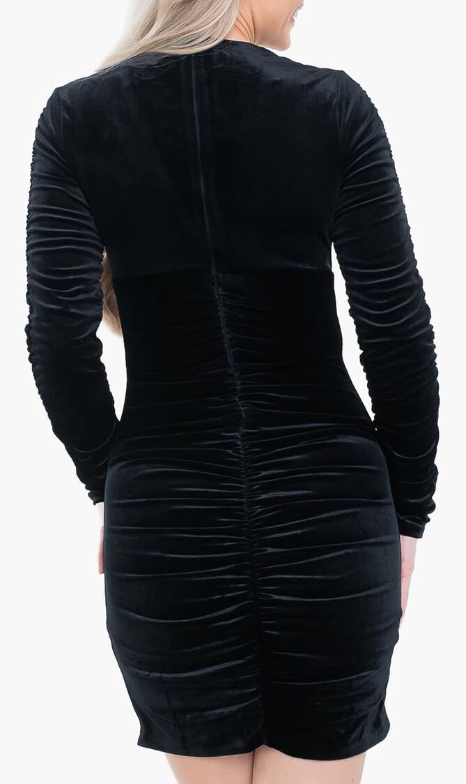 Velour Bodycon Dress