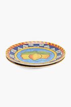Carretto Lemon Dessert Plate Round 19cm Set Of 2