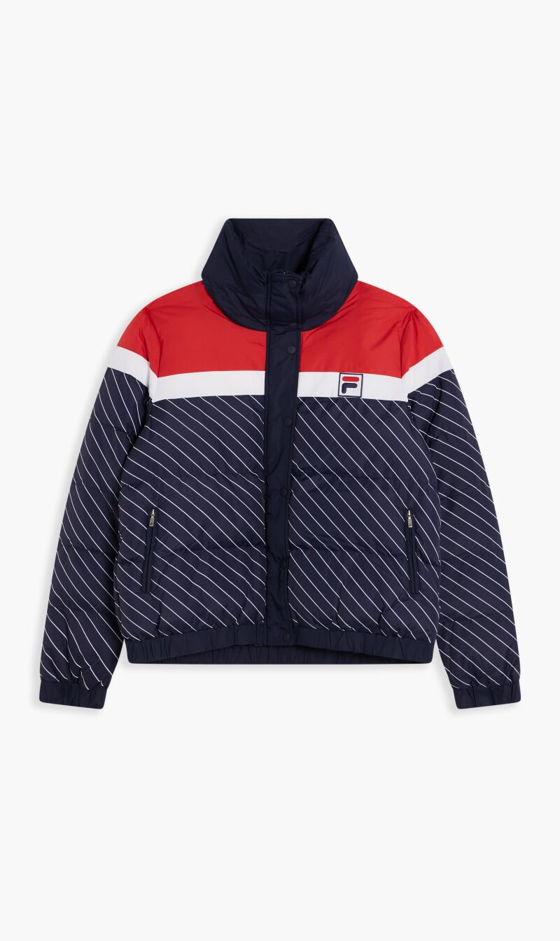 Buy FILA Striped Puffa Jacket for SAR 140.00 The Deal Outlet