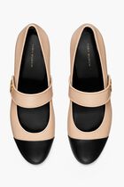 Cap-toe Mary Jane Heeled Ballet