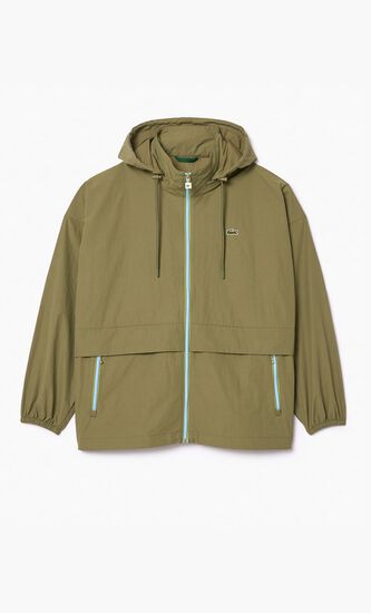 Water-Repellent Removable Hood Windbreaker