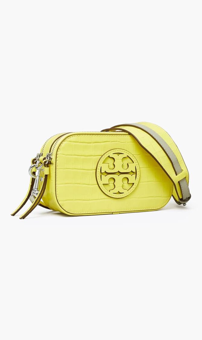 Mini Miller Croc-embossed Crossbody Bag
